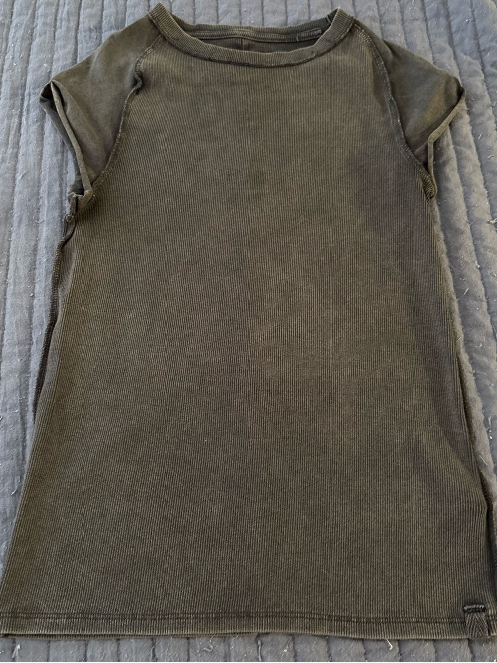 We The Free charcoal Ribbed Tank Top